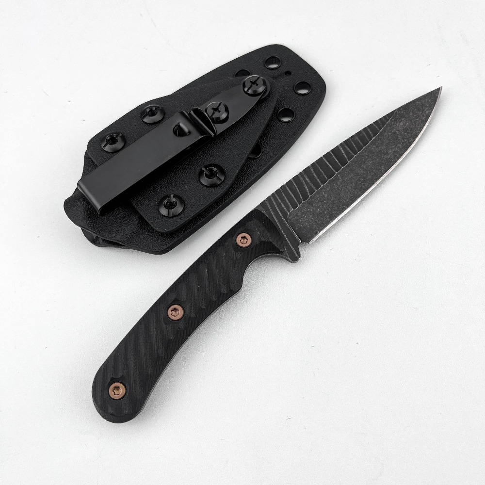 Edc Concealed Carry Knife - Coltello Bushcraft Full Tang con Lama