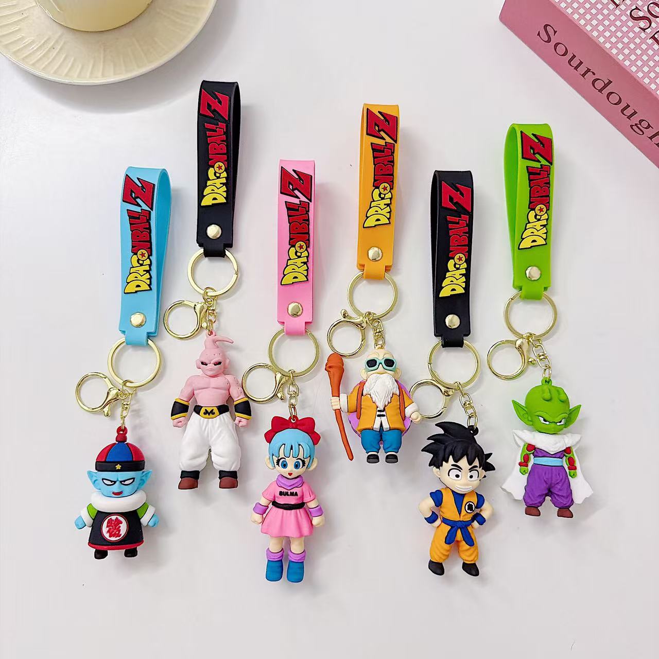 Carabiner Keychain - 1/6 Pezzi Portachiavi Anime Dragon Ball,