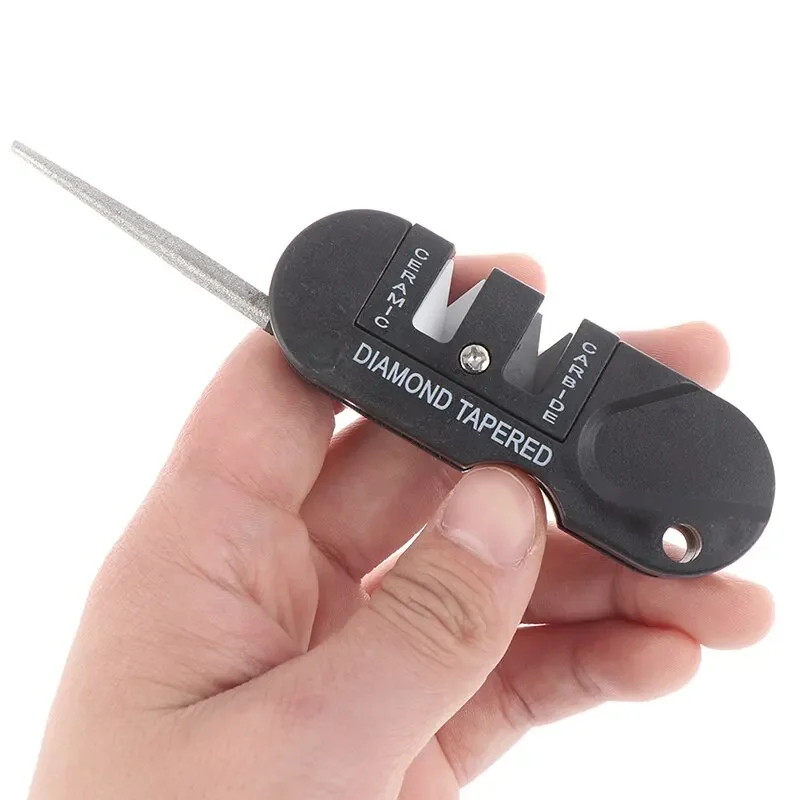 Pocket Knife Ceramic - Affilacoltelli Portatile 4-in-1 Mini con Pietra