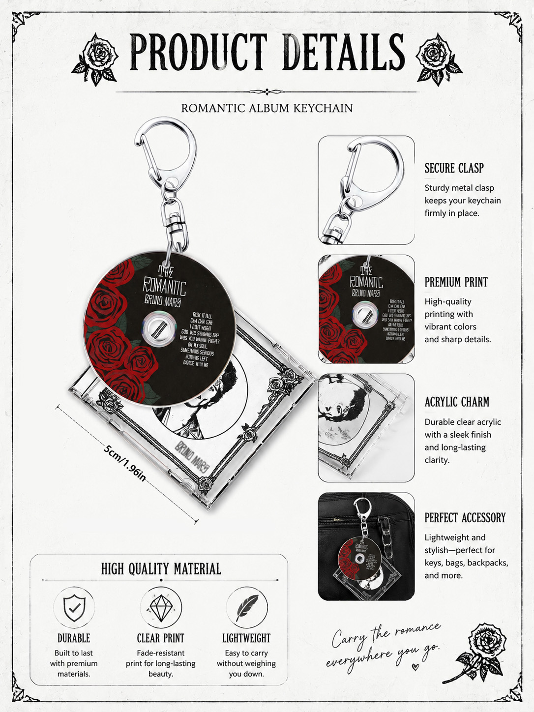 Portachiavi Bruno, The Romanti - Carabiner Keychain recensione e prezzo