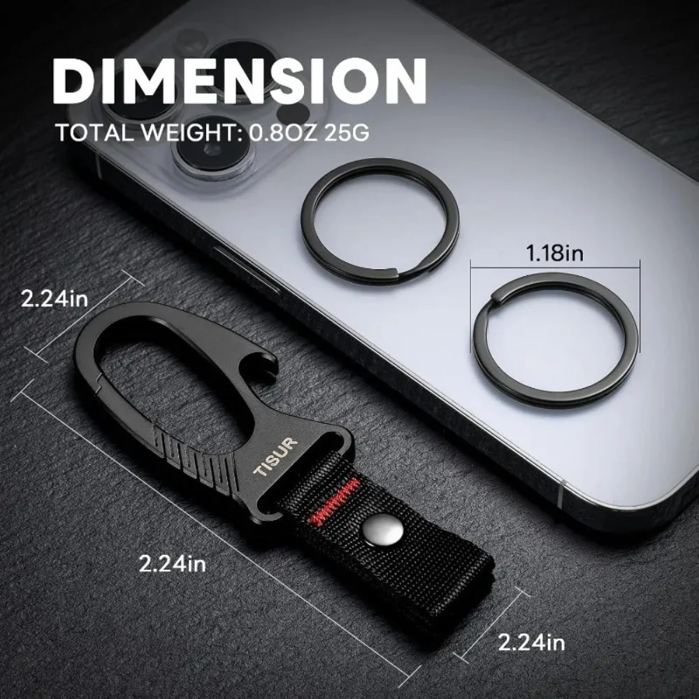 Moschettone Portachiavi in Tit - Edc Carry Clip recensione e prezzo
