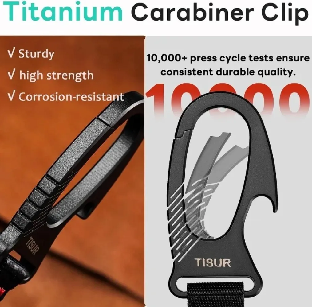 Moschettone Portachiavi in Tit - Edc Carry Clip recensione e prezzo
